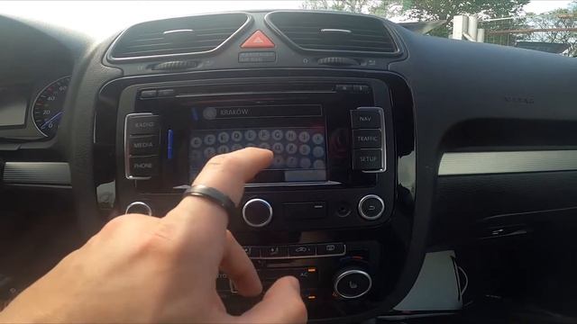 How to Set Destination in Map in Volkswagen Scirocco III ( 2008 - 2017 ) - Start Route in Navigatio смотреть онлайн