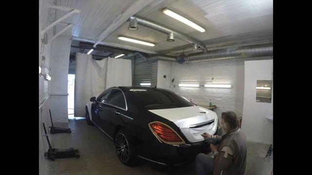 Оклейка в белый MB w222 смотреть онлайн