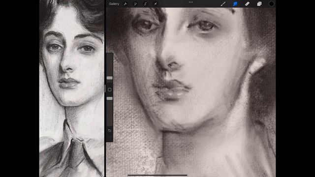 Sketching like Sargent in Procreate смотреть онлайн
