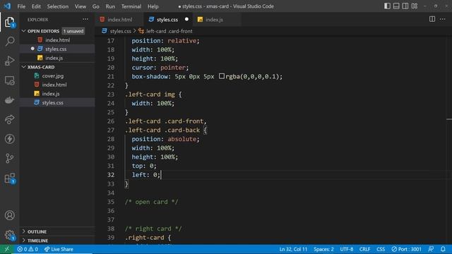 Christmas Card Open & Close Animation смотреть онлайн