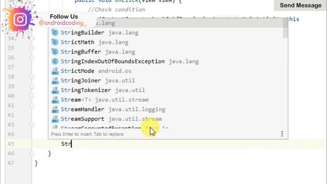 How to Send Message in Android Studio | SendMessage | Android Coding смотреть онлайн