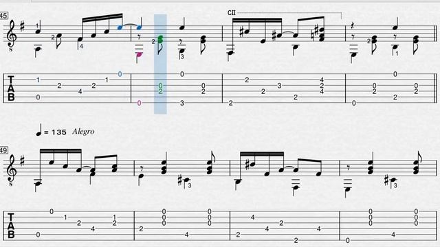 Sergei Rudnev (Сергей Руднев) - Gypsy variations Цыганская венгерка - Partitura y Tablatura смотреть онлайн