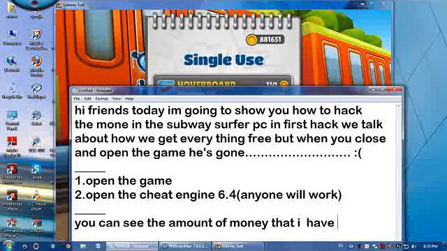 subway surfer cheat engine 6.4 hack pc part (2) смотреть онлайн