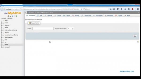 Tutorial 1:Creating a database in MySQL PHP Xampp Server