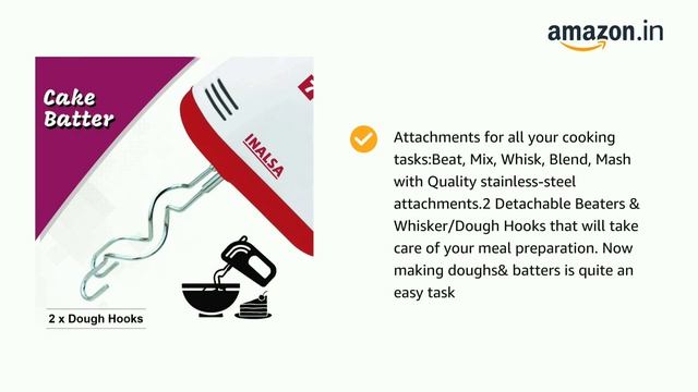 Inalsa Hand Mixer смотреть онлайн
