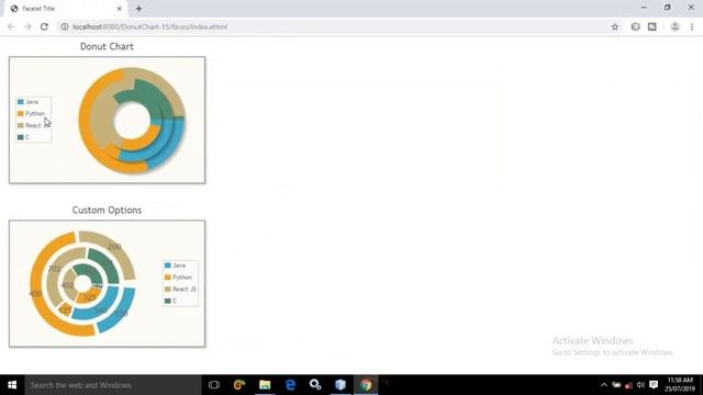 PrimeFaces - JSF Tutorial || Donut Chart in PrimeFaces using Netbeans IDE || Part-15 смотреть онлайн
