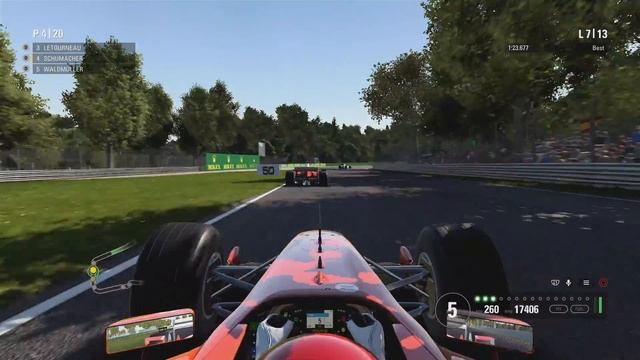 F1 2017 - 25% Classic Race in Schumacher's 2002 Ferrari at Monza смотреть онлайн