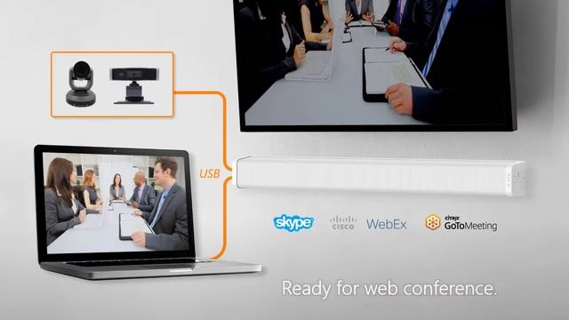 High quality audio system for web conferencing - TOA AM-CF1 смотреть онлайн