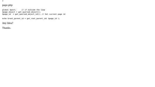 Wordpress: How to get current page nearest parent id? смотреть онлайн