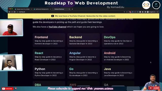Roadmap to Web Development | Praveen Kumar Purushothaman | XomaxEdu | Pappu Programmers смотреть онлайн