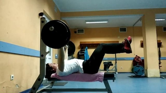 Военный жим лёжа 100 кг на 6 повторений! При весе 80 кг! 125% от своего веса! 11.03.2020! смотреть онлайн