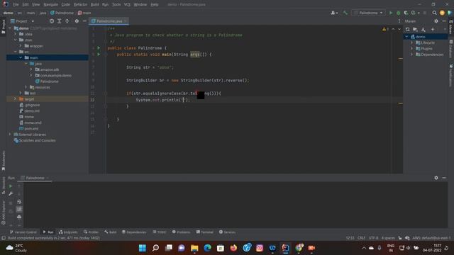 Frequently Asked Java Program 04 : Java program to check whether a string is a Palindrome смотреть онлайн
