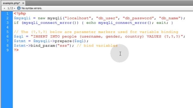 Prepared Statements PHP mysqli Database Interaction Tutorial смотреть онлайн