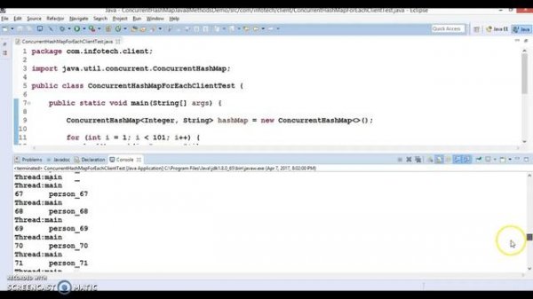 ConcurrentHashMap ForEach method in Java 8