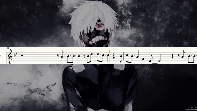 Tokyo Ghoul - Unravel en Violín Tutorial / Partitura / Sheet music on Violín смотреть онлайн