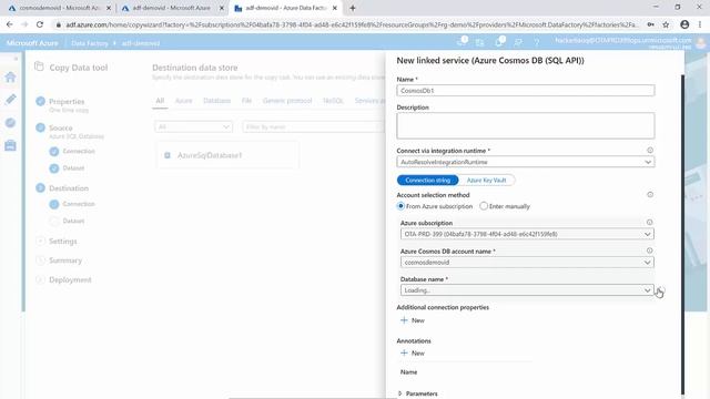 Moving Data from SQL Server to CosmosDB via Azure Data Factory смотреть онлайн
