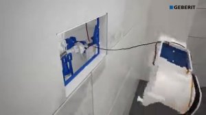 Установка смывной клавиши GEBERIT SIGMA