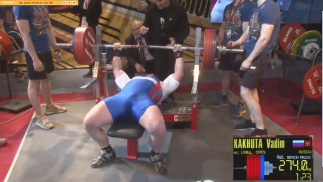 Кахуто 274 4 подход ЧМ WRPF 2015