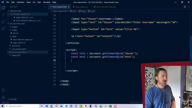 Use JavaScript to Get Value from a Textbox and Display on the Page смотреть онлайн