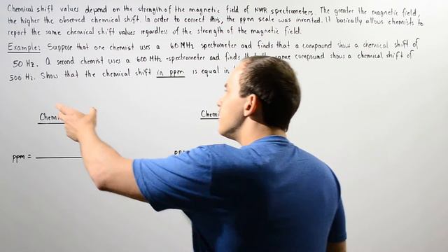 Parts Per Million (ppm) in NMR Spectroscopy Example смотреть онлайн