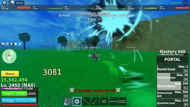 PORTAL EZ TO GET 30M ll WITH GOD HUMAN + CURSED DUAL KATANA COMBO смотреть онлайн