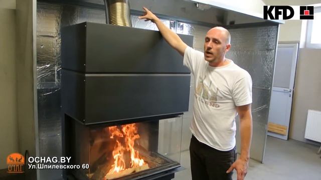 Трехсторонняя каминная топка KFD ECO iLine 9555 смотреть онлайн