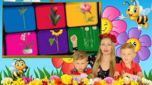 ЧТО ЭТО ЗА ЦВЕТЫ ДЛЯ ДЕТЕЙ ❤️ ТЮЛЬПАН, ОРХИДЕЯ | ИЗУЧАЕМ НАЗВАНИЯ ЦВЕТОВ ВМЕСТЕ. РАЗВИВАШКА