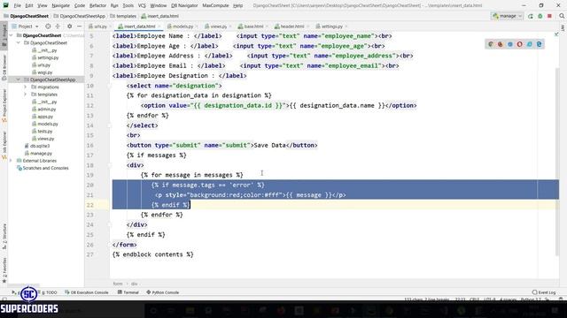 Python Django Complete Cheatsheet Tutorial | All The Basic Examples of Django смотреть онлайн