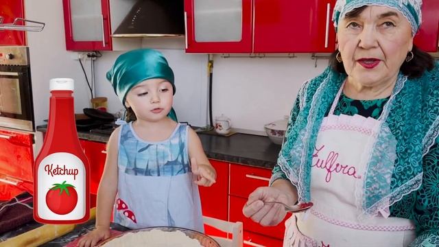 Пицца в духовке. Легкие рецепты для детей с Асселькой и Гузелькой. смотреть онлайн