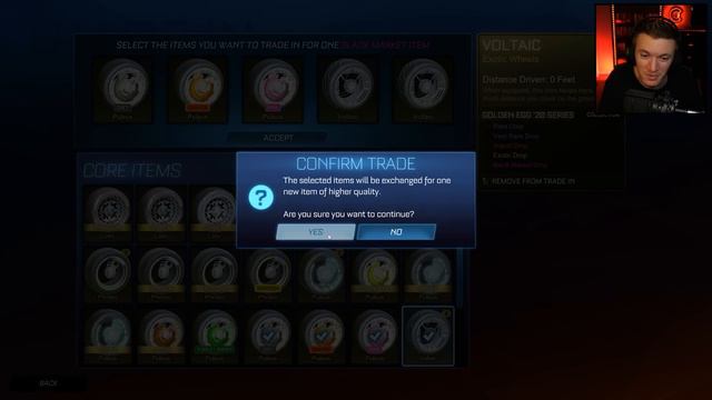 I'M *ADDICTED* TO BLACK MARKET TRADE UPS IN ROCKET LEAGUE!