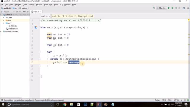 #13 Kotlin Programming Tutorial - Try and Catch смотреть онлайн