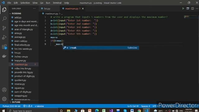 Python Program | To Find Maximum Number | Python Examples смотреть онлайн