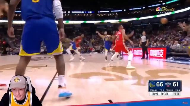 CURRY AGAIN! ZTAY reacts to Warriors vs Pelicans! смотреть онлайн