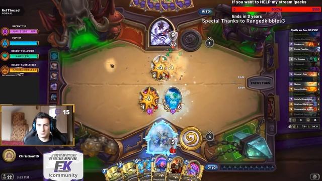 Hearthstone: Curse of Naxxramas - Kel'Thuzad ( Final Boss ) смотреть онлайн