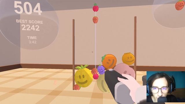 Играем в игру Suika в Vr Chat