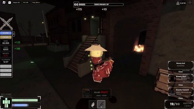 Claiming High Bounties | ROBLOX CRIMINALITY смотреть онлайн