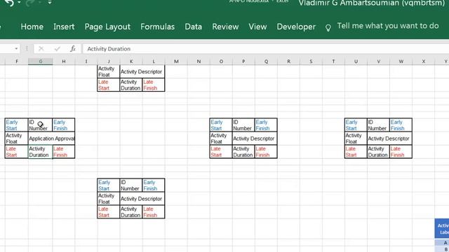 Activity Network Diagram in Excel смотреть онлайн