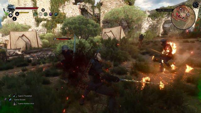 The Witcher 3 - Adrenaline Rush Wolf/Griffin Build (Lvl 100, Death March) || VGX смотреть онлайн