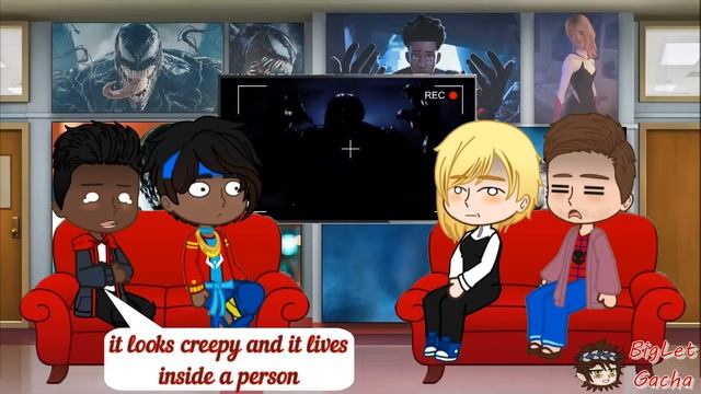 Spider-Verse React to Venom | Miles Morales Spiderman Across the Spiderverse смотреть онлайн