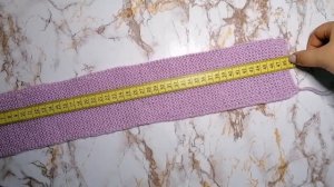 Простая вязаная повязка на голову