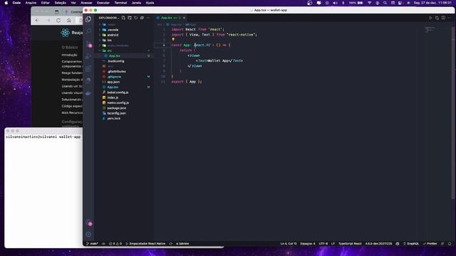 Aula 04 - Curso React Native + Typescript - Criando estrutura de pasta смотреть онлайн