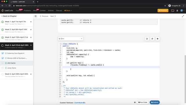Leetcode coding - Day 24 (30 day challenge) - LRU cache - most common interview question смотреть онлайн