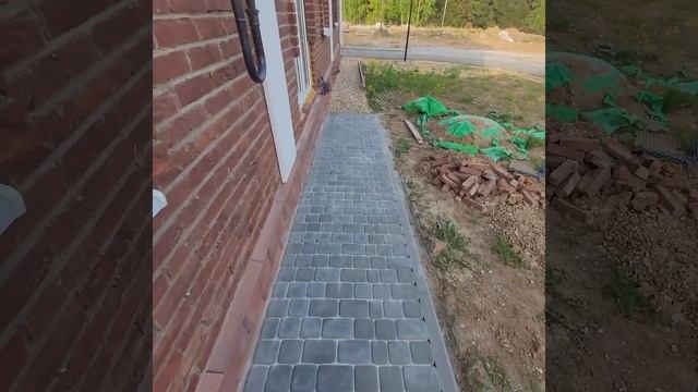 Укладка Тротуарной плитки Классика Серая смотреть онлайн