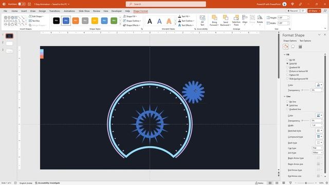 128.PowerPoint Animation - 6 Step METRIC PLAN Infographic Animation – Part#1