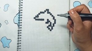 Рисуем по клеточкам Дельфина/Рисование по клеточкам