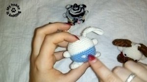 Вяжем зверят по одной схеме. Вязанные игрушки.