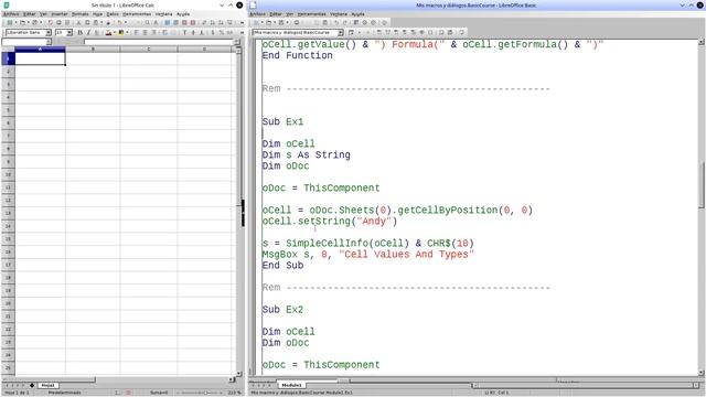 LibreOffice Macros: Manipulación de celdas смотреть онлайн