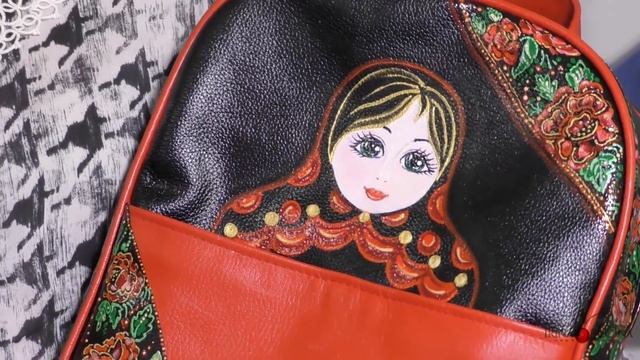 ШЕДЕВР! Авторский кожаный рюкзак "МАТРЕШКА". Как творчески подойти к пошиву эксклюзивного рюкзака. смотреть онлайн