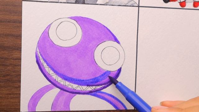 Drawing Roblox Monsters Cartoon vs Original / RAINBOW FRIENDS 2 смотреть онлайн
