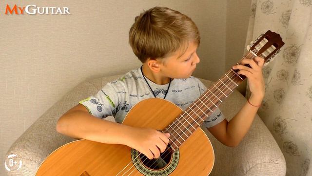 "Испанское каприччио". Г. Гильермо. Исполняет Артём Москалик (9 лет). Ноты + Табы. смотреть онлайн